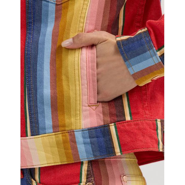 Wrangler Girl's Lainey Wilson Long Sleeve Ben Stripe Jacket