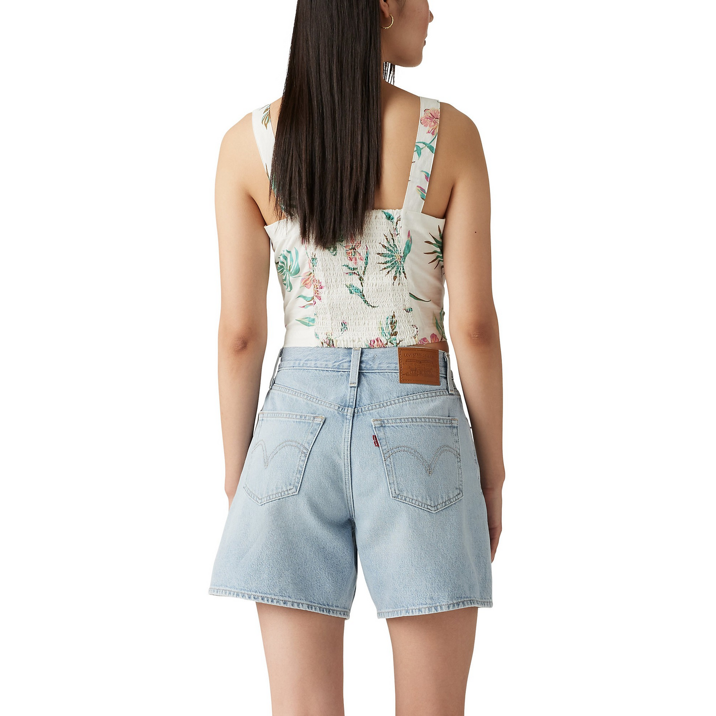 Levi Women's Lottie Linen Top - Delilah Floral Sunny Cream