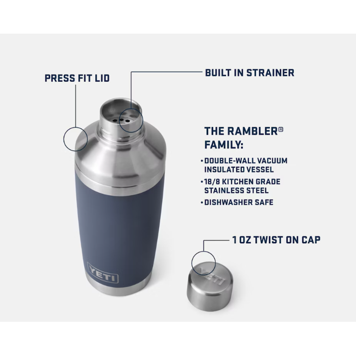 Yeti Rambler 591ml Cocktail Shaker - Wild Vine Red