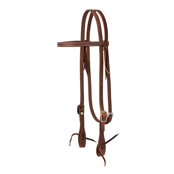Weaver Protack Browband Headstall w/Designer Hardware - Saltlick Center Bar Buckle
