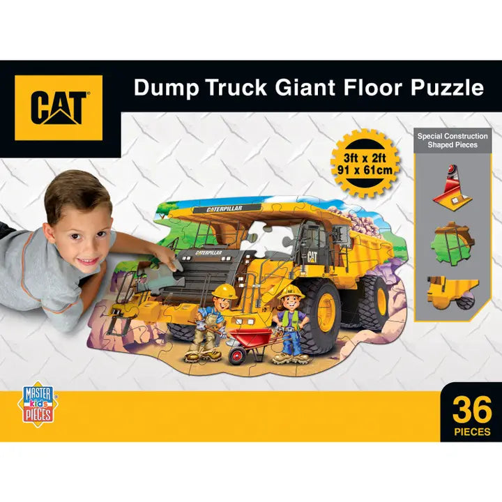 CAT Dump Truck 36 Piece Floor Puzzle