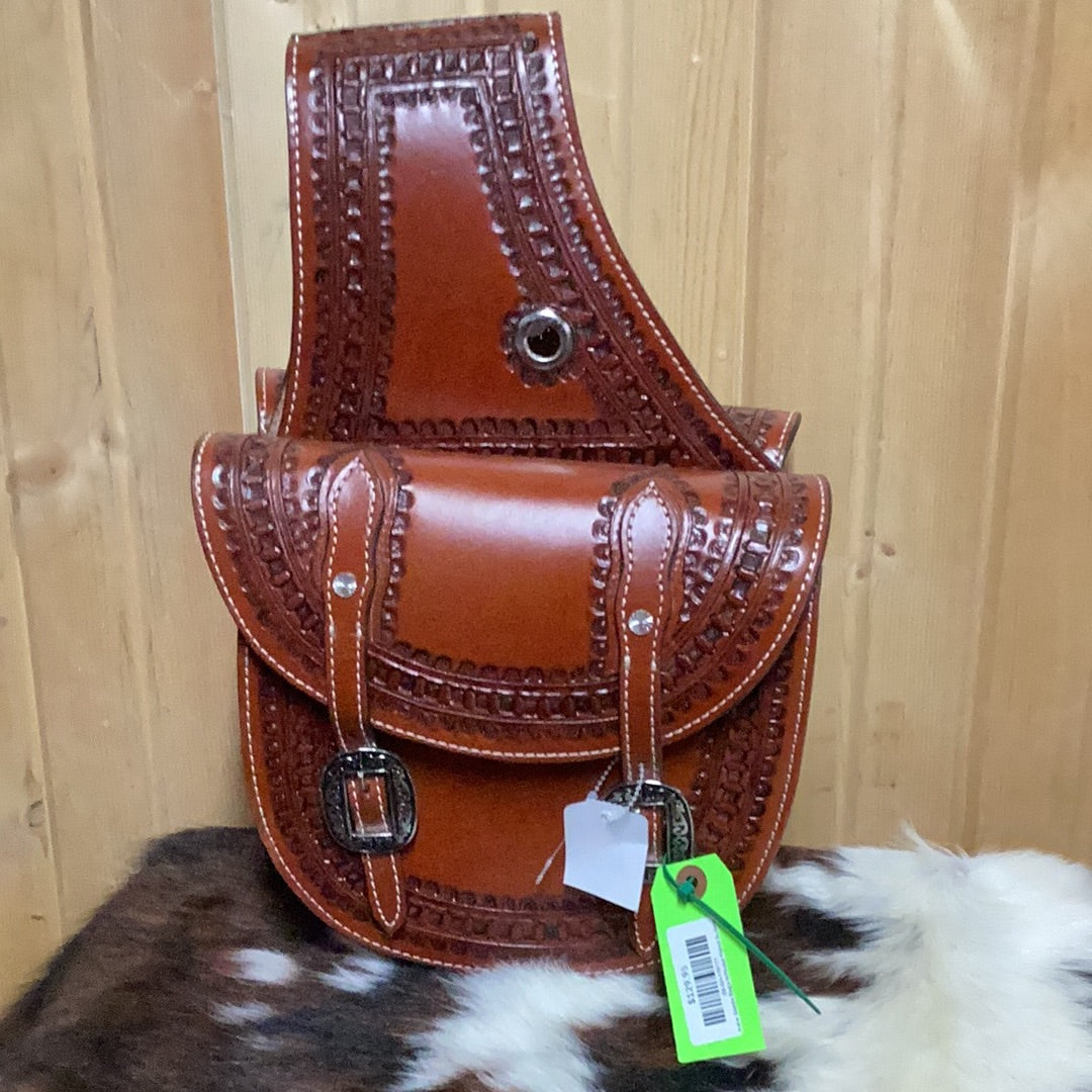 Irvine Saddle Bag's W/Nickel Plated Buckles