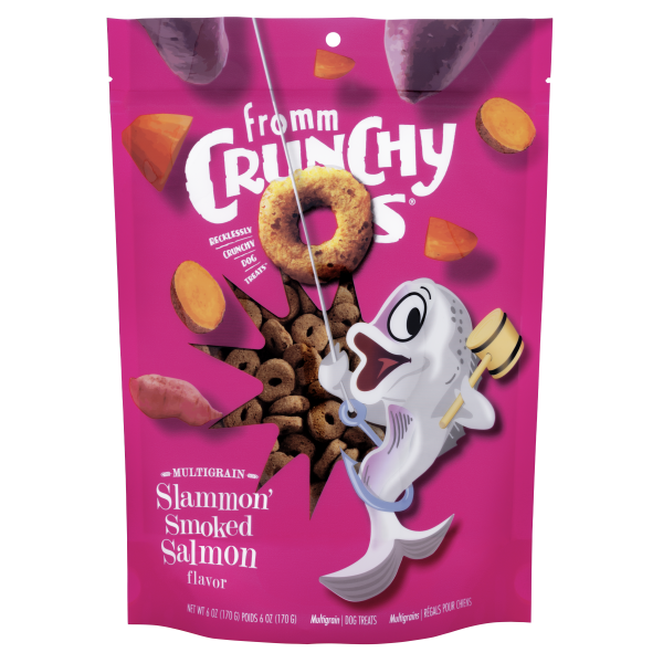 Fromm Dog Crunchy O's Slammin' Smoked Salmon Treats 6oz
