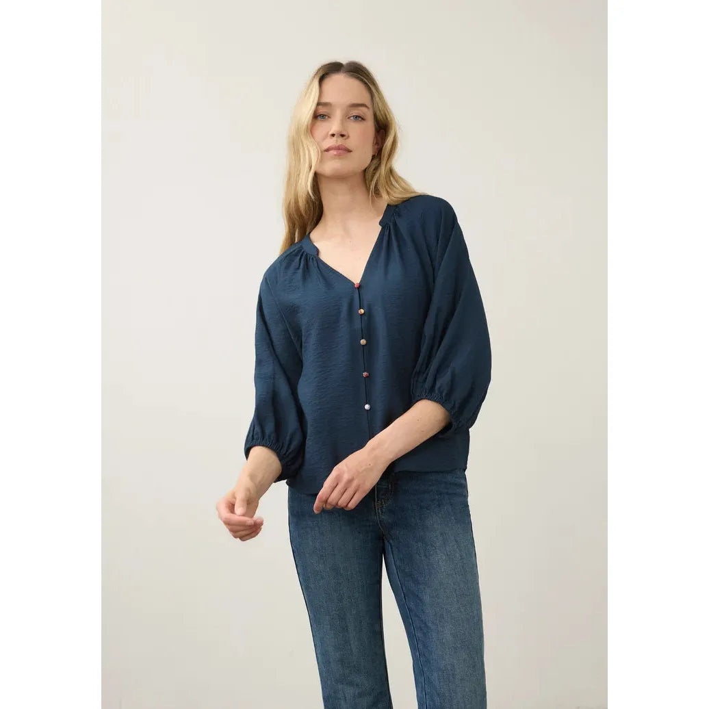 FDJ 3/4 Sleeve Colourful Button Shirt - Multiple Colours