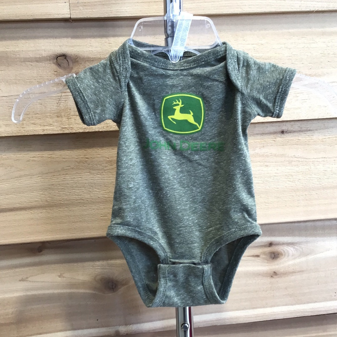 John Deere Baby Bodysuit  - OIive
