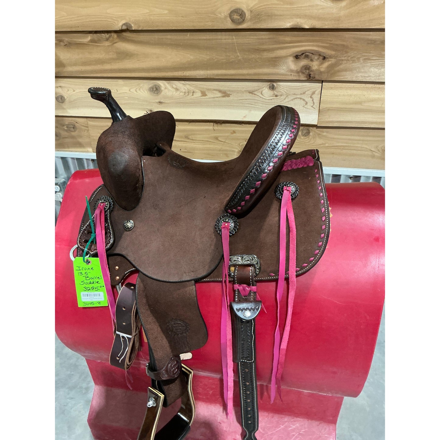 Irvine 13.5" Barrel Saddle-Chocolate - Irvine Tack & Western Wear