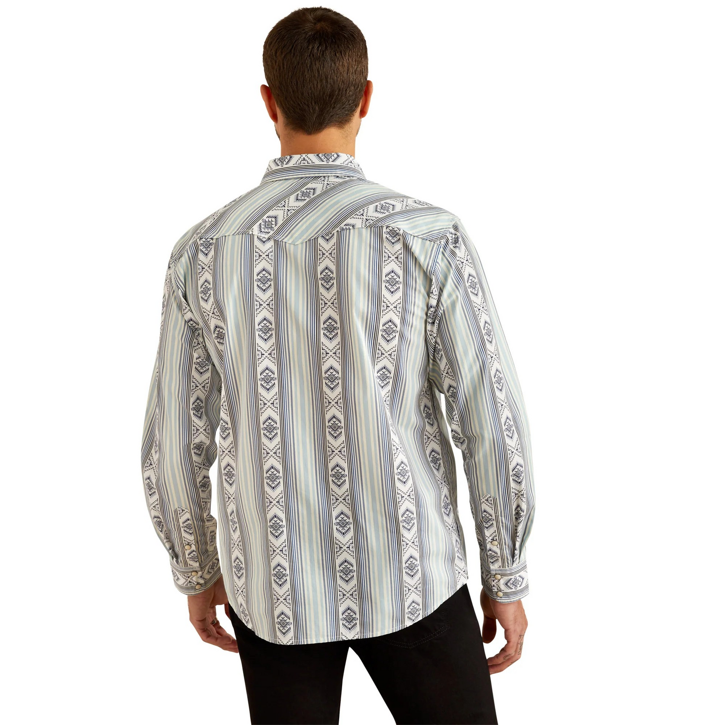 Ariat Men's Long Sleeve Heller Retro Fit Shirt - Blue