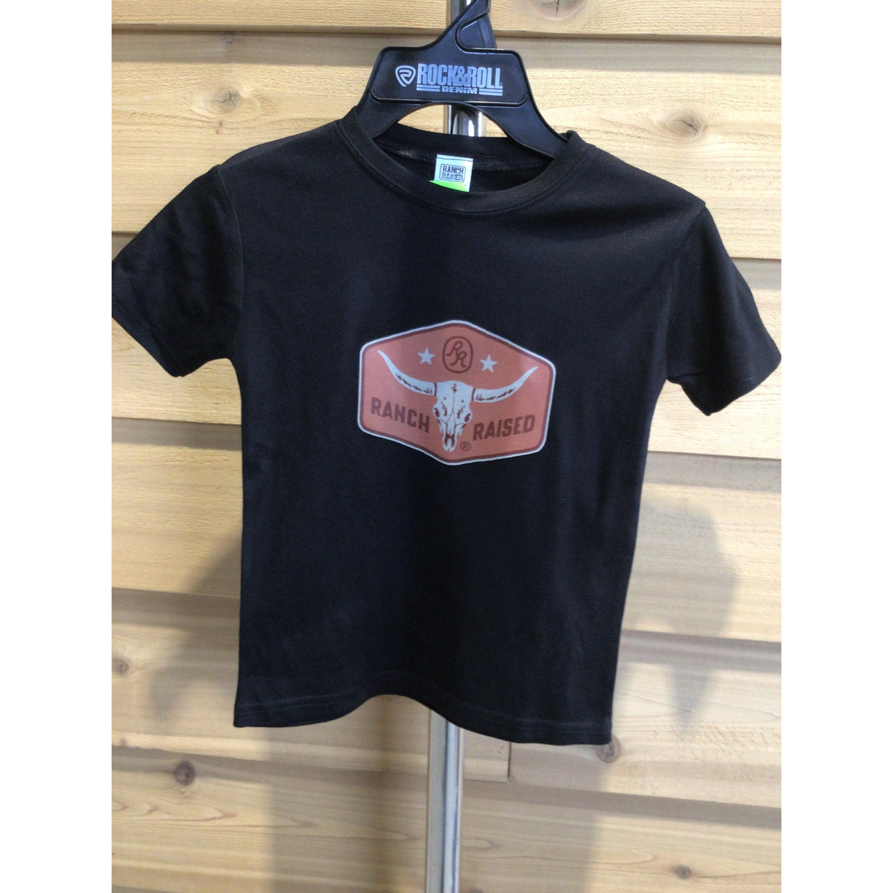 Ranch Raised Unisex Longhorn Short Sleeve Tee Shirt-