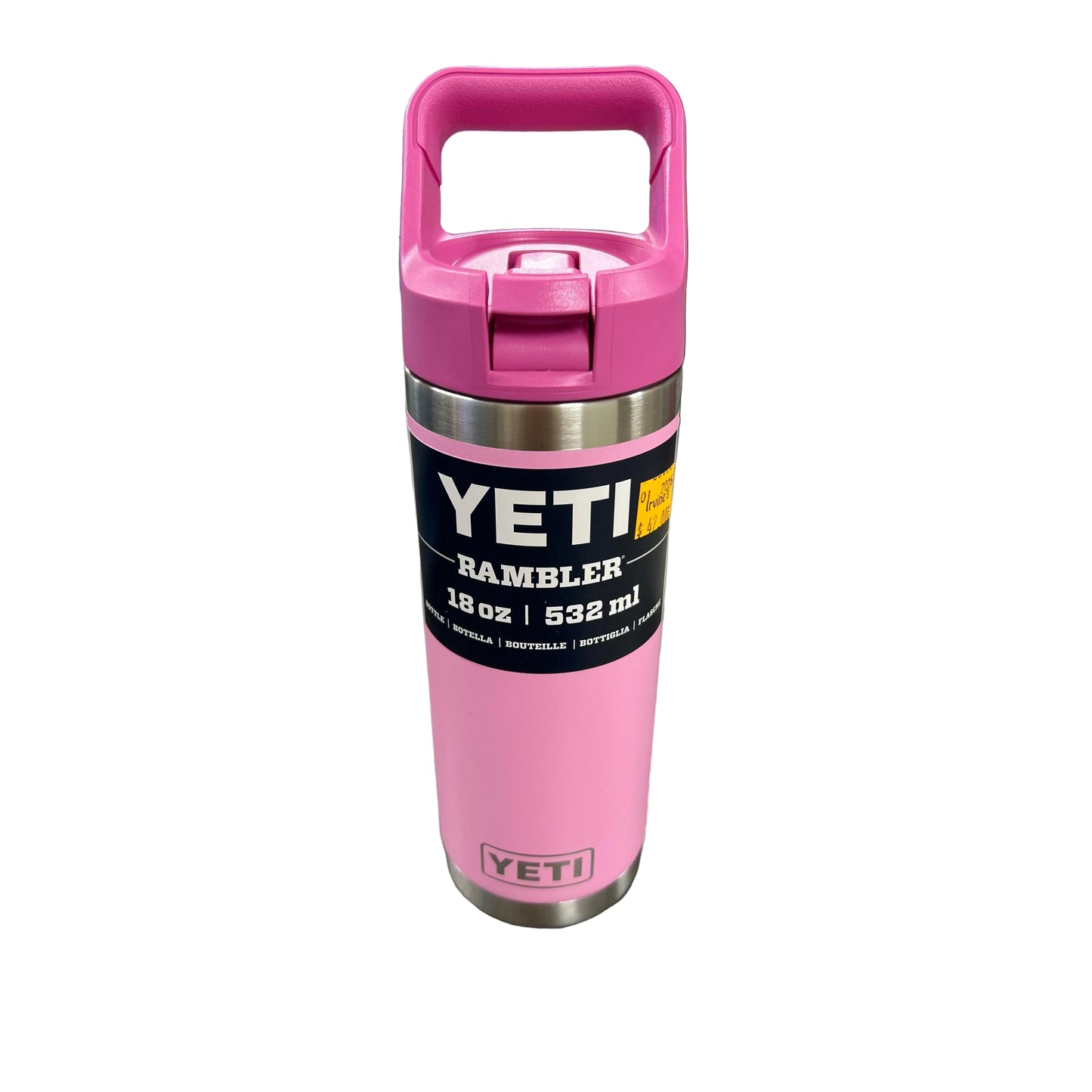 Yeti Rambler 532ml Straw Water Bottle - Aspen Power Pink Wildflower - Irvine Tack & Western Wear