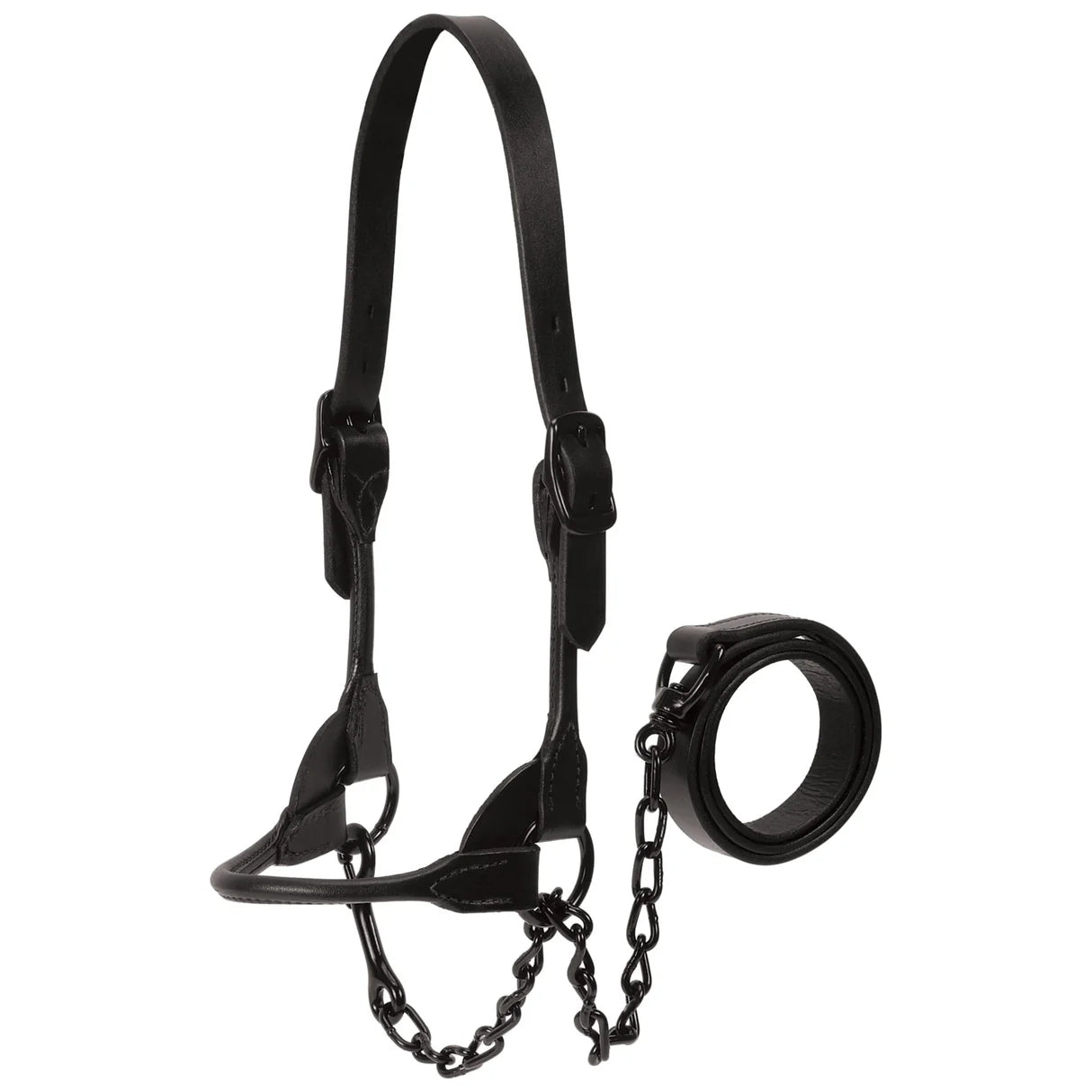 Weaver Black Magic Show Halter - Black