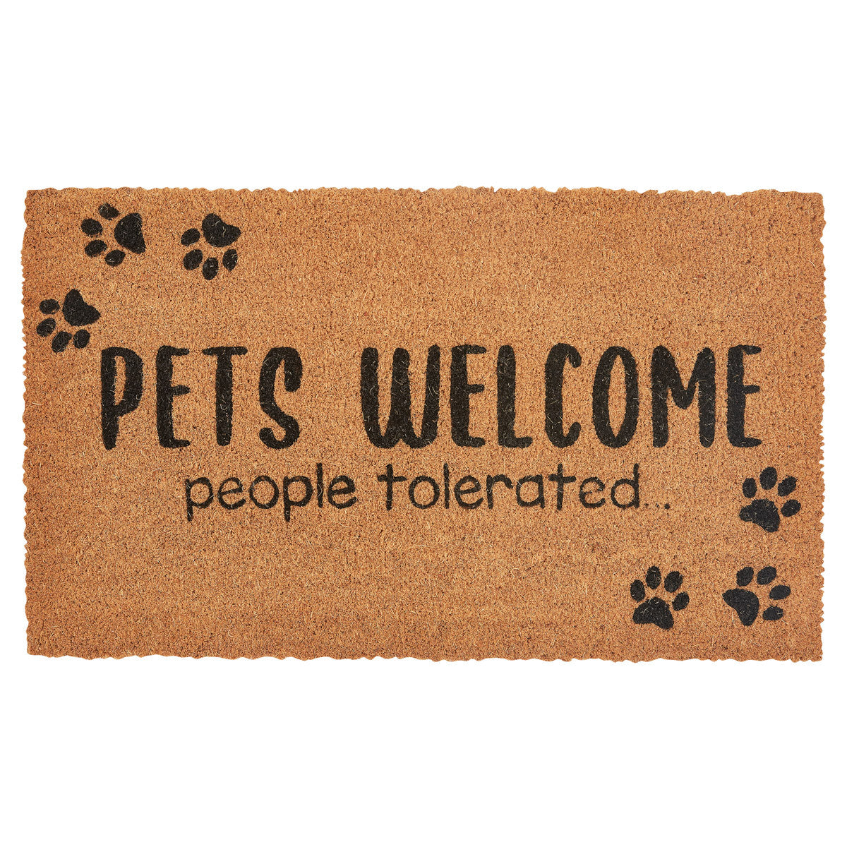 Dogs welcome doormat sale