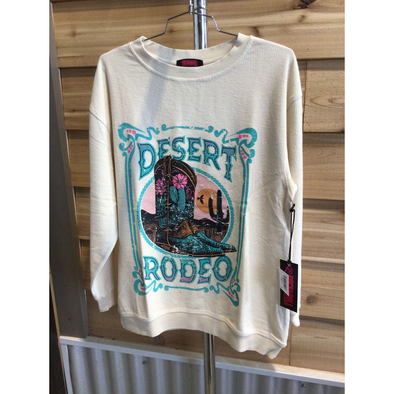 Rock & Roll Desert Rodeo Pullover - Eggshell