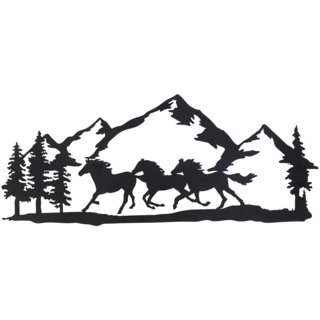 Tough 1® Horses & Mountain Wall Art - Black