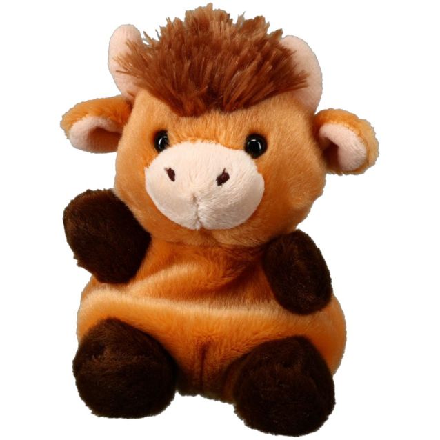 Tough1 Kid's Plush Palm Pal - Highland Cow