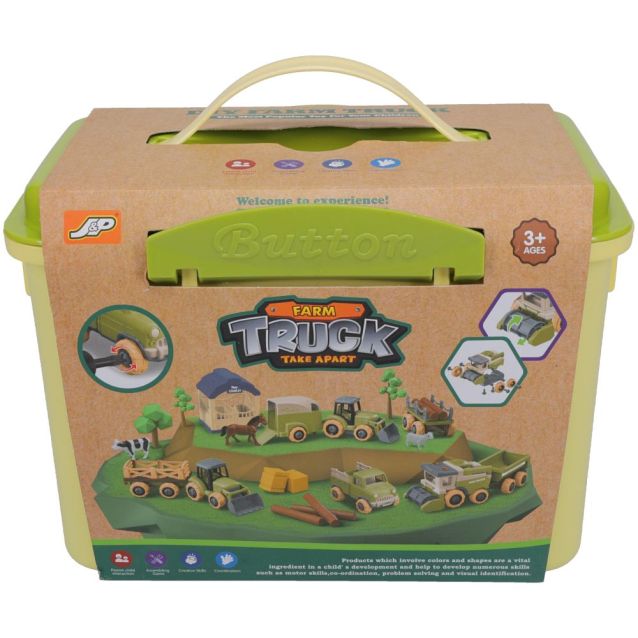 Tough1 Toy Truck & Stable Set