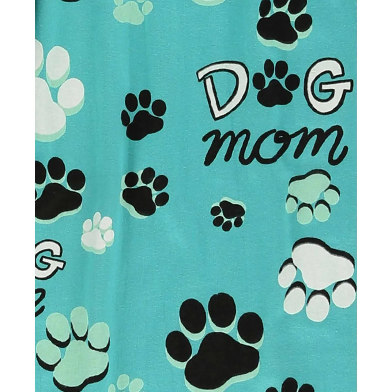 Lazy One Women's Dog Mom Bermuda Shorts- Dusty Turquoise Blue