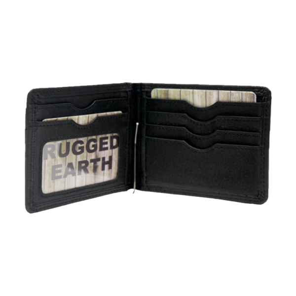 Rugged Earth Men's Money Clip Wallet - Black
