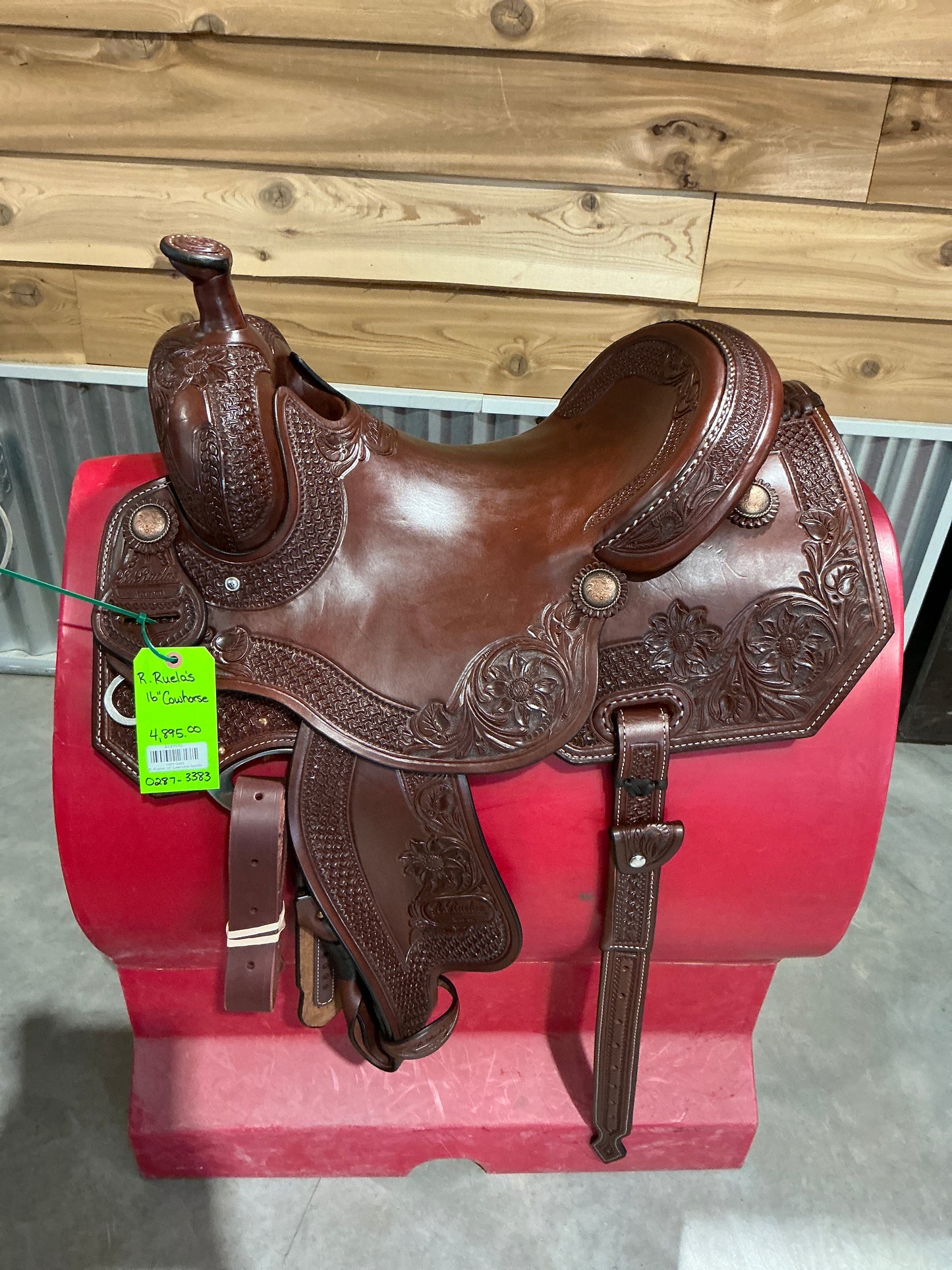 R. Ruelas 16" Cowhorse Saddle