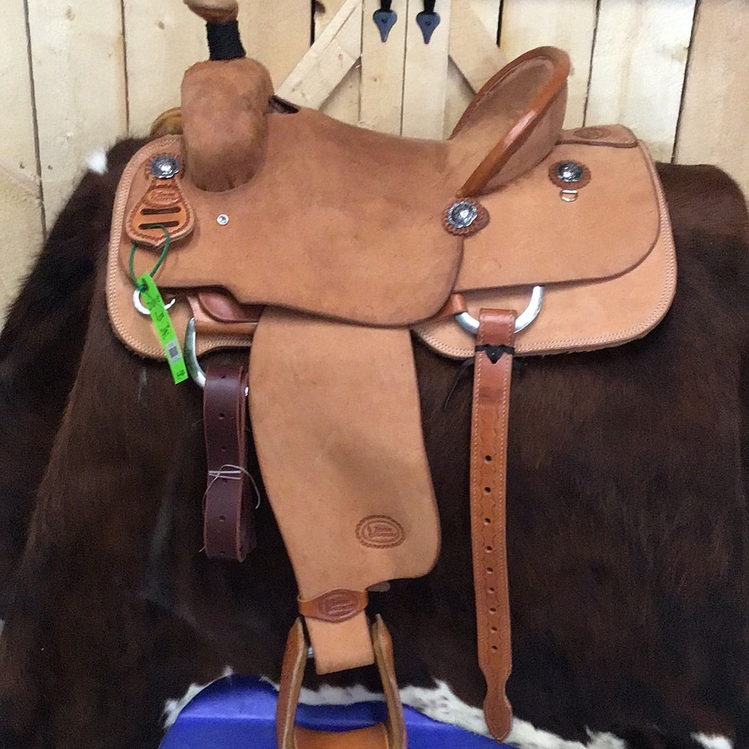 Irvine 15" Roper Full RO Natural Saddle