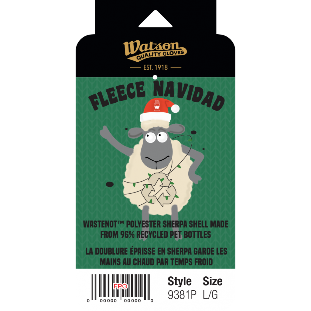 Watson Gloves Fleece Navidad Plaid Gloves