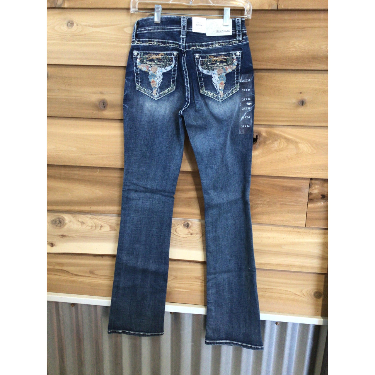 Grace in LA Women's Steer Head Jeans