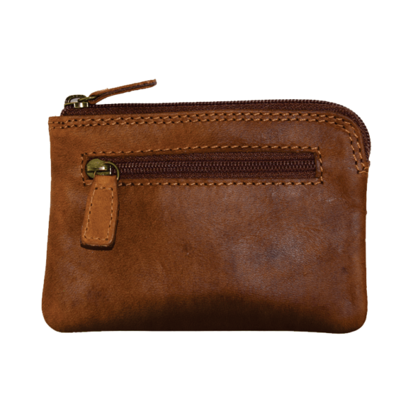 Rugged Earth Leather Change Wallet