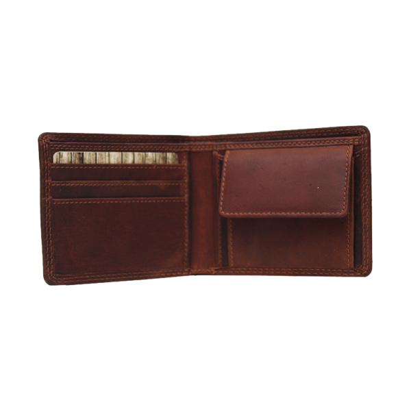 Rugged Earth Leather Bifold Wallet