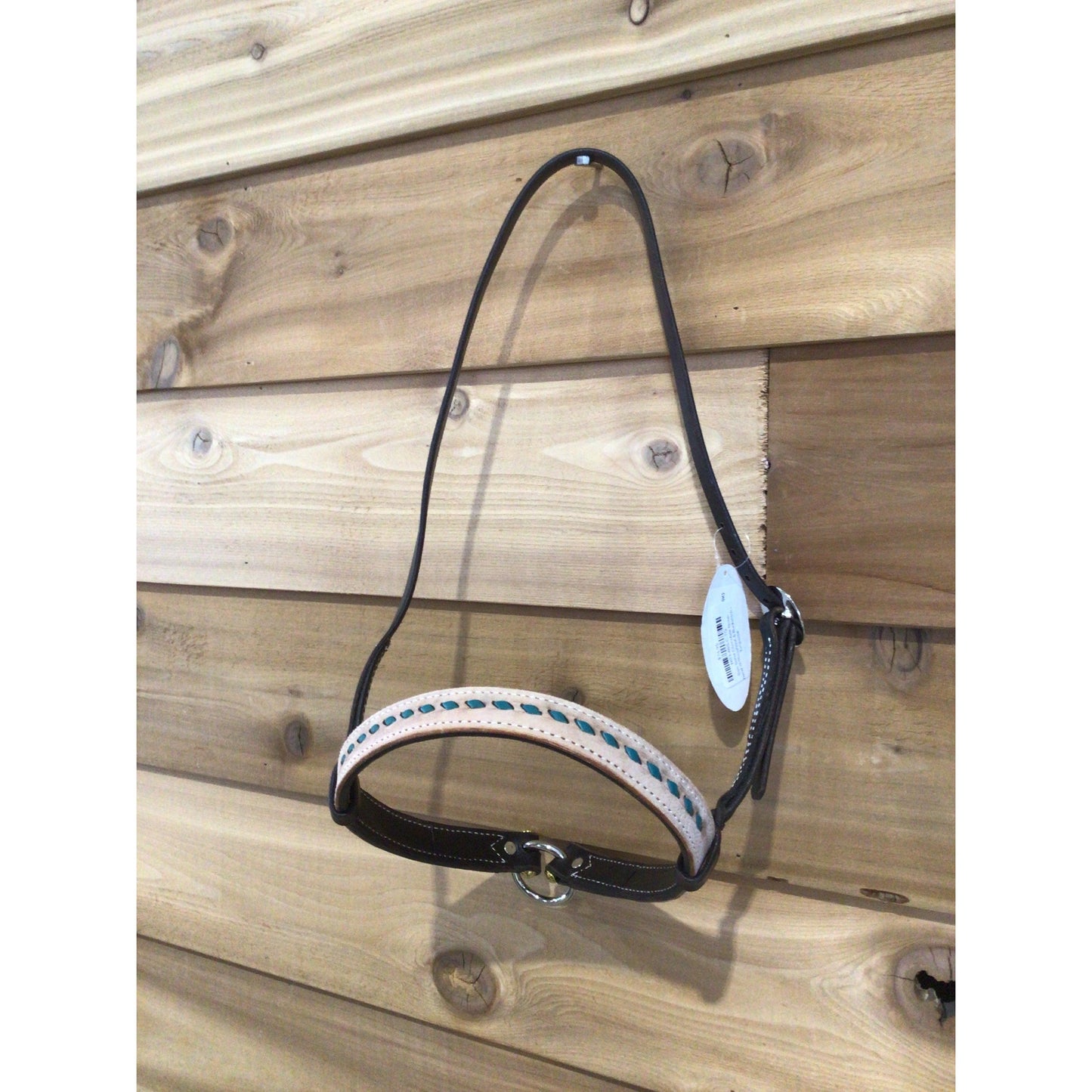 San Saba Chocolate Noseband W/Roughout & Buckstitch