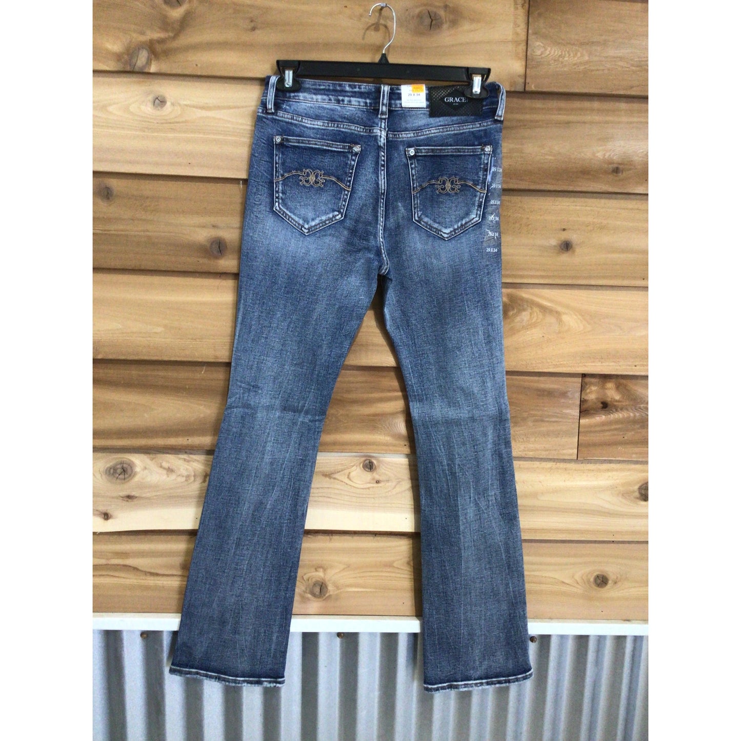 Grace in LA Women's Simple Stitch Jeans-