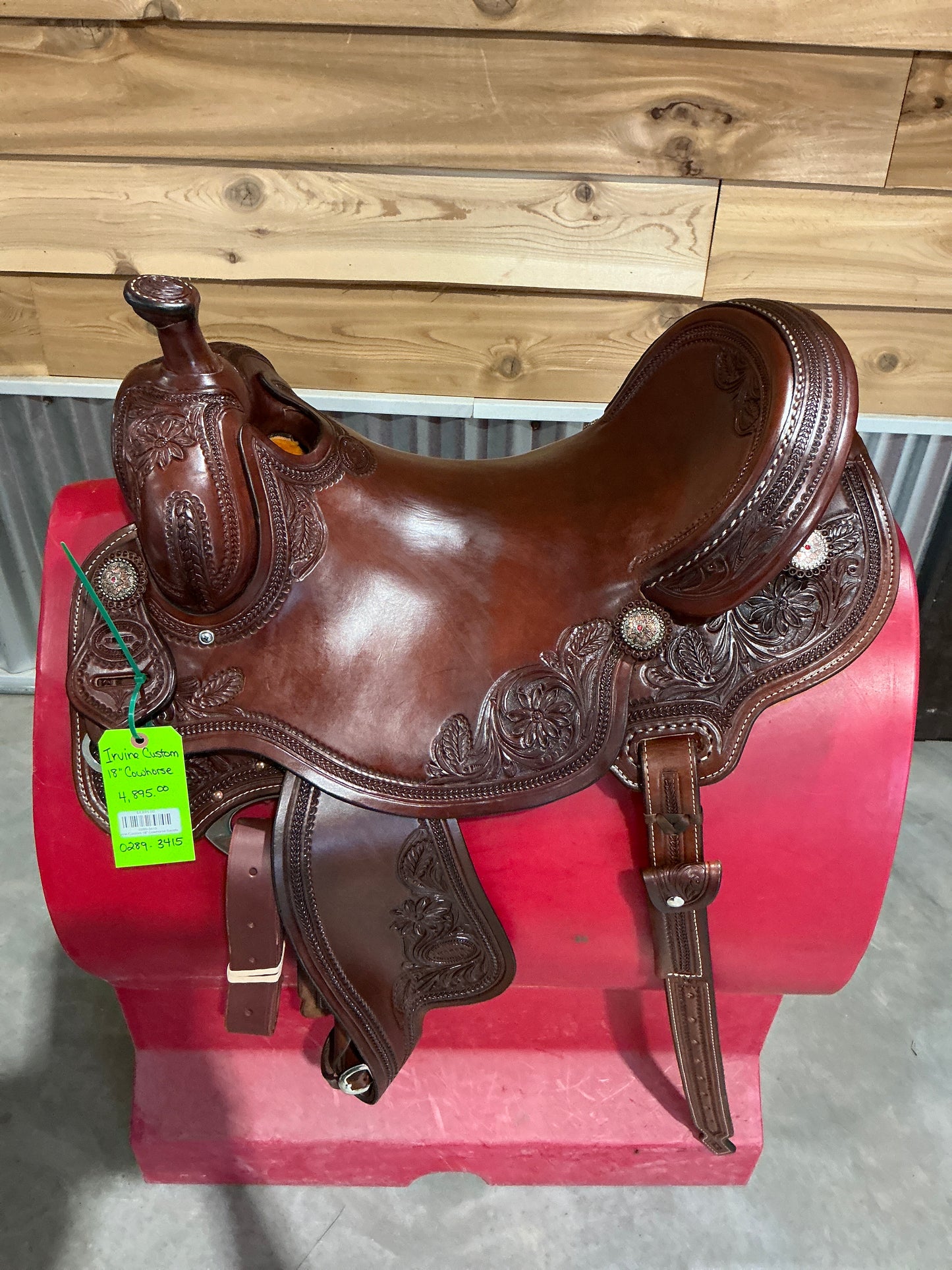 Irvine Custom 18" Cowhorse Saddle