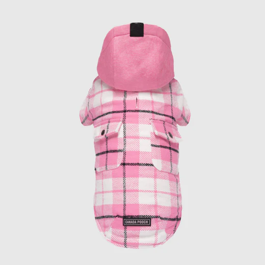 Canada Pooch The Shacket Pink Plaid Size 18
