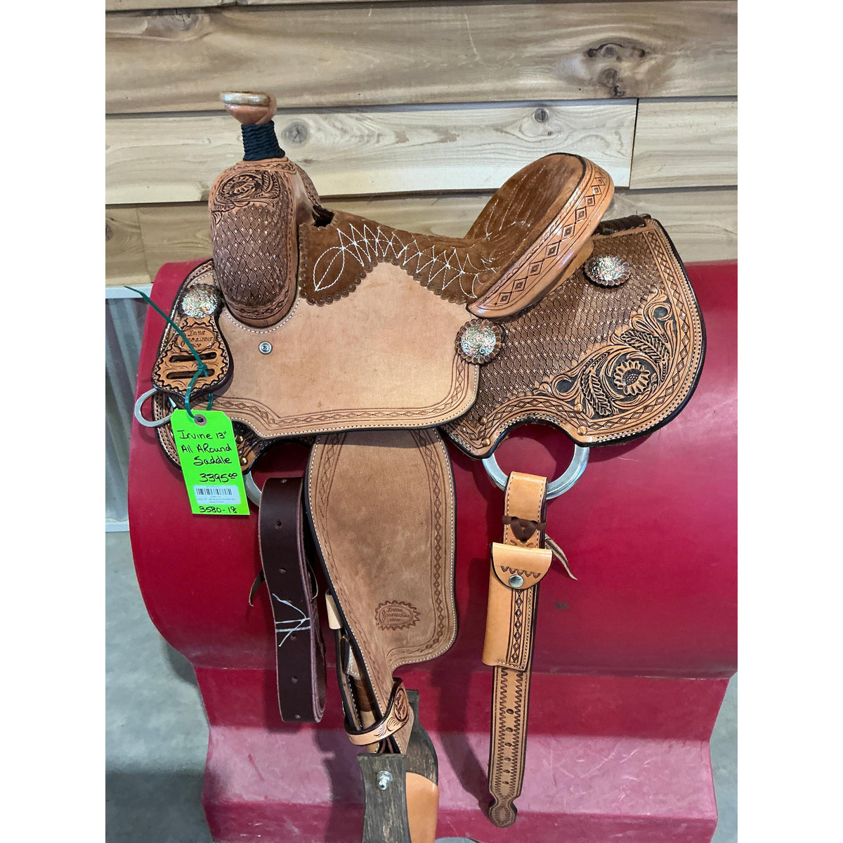 Irvine 13" All Around Saddle-Antique Finish