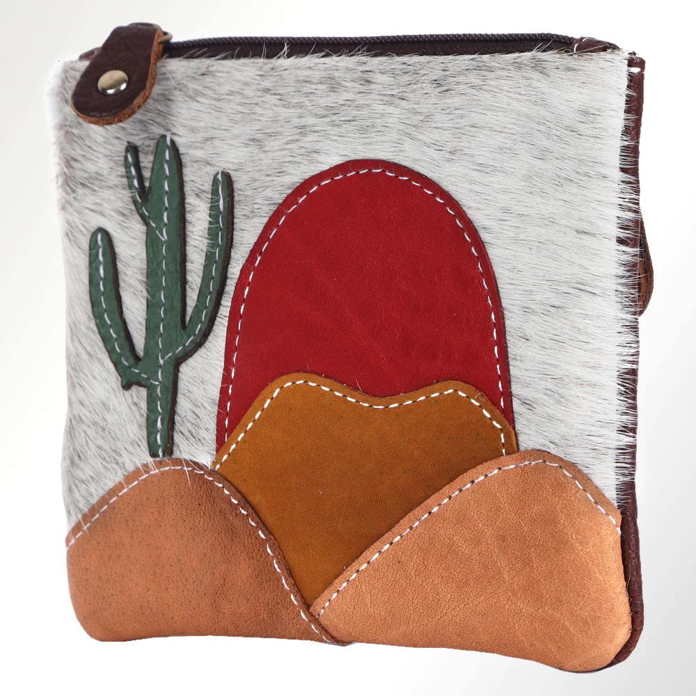 American Darling Leather Coin Purse - Hair On