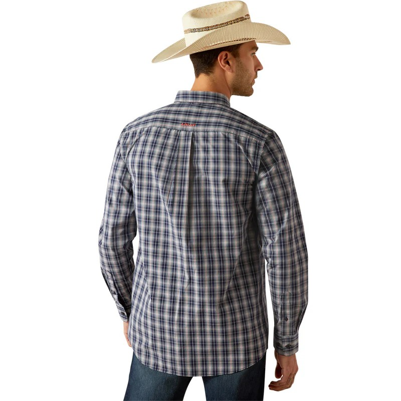 Ariat Men's Long Sleeve Pro Series Colston Fitted Shirt - Navy