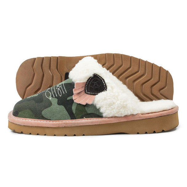 Ariat Women's Jackie Square Toe Exotic Slippers - Camo