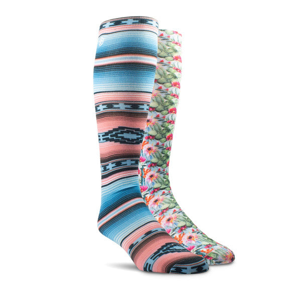 Ariat Southwest Flow Knee High Socks - 2pck