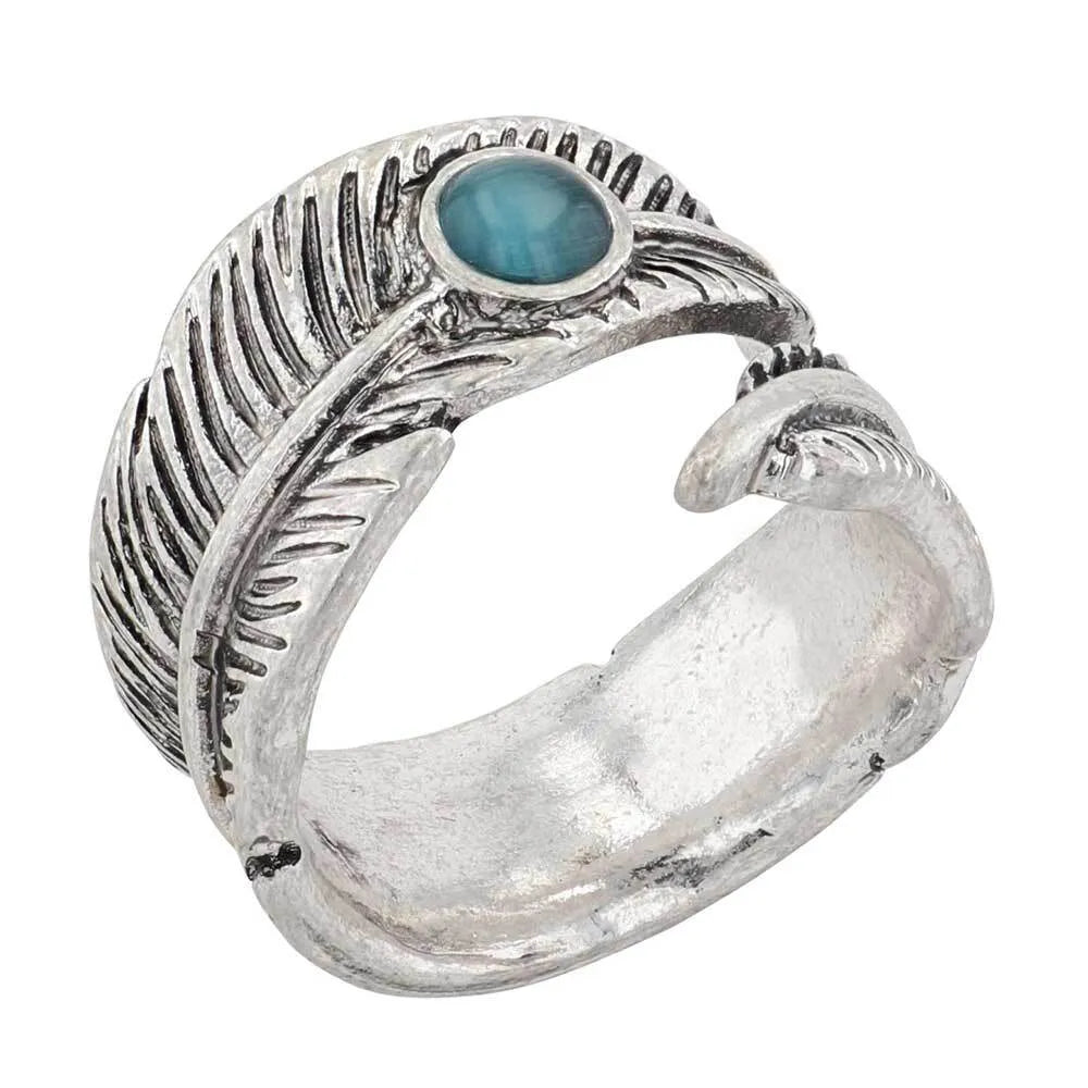 Montana Silversmith Women's Feather Touch Attitude Wrap Ring