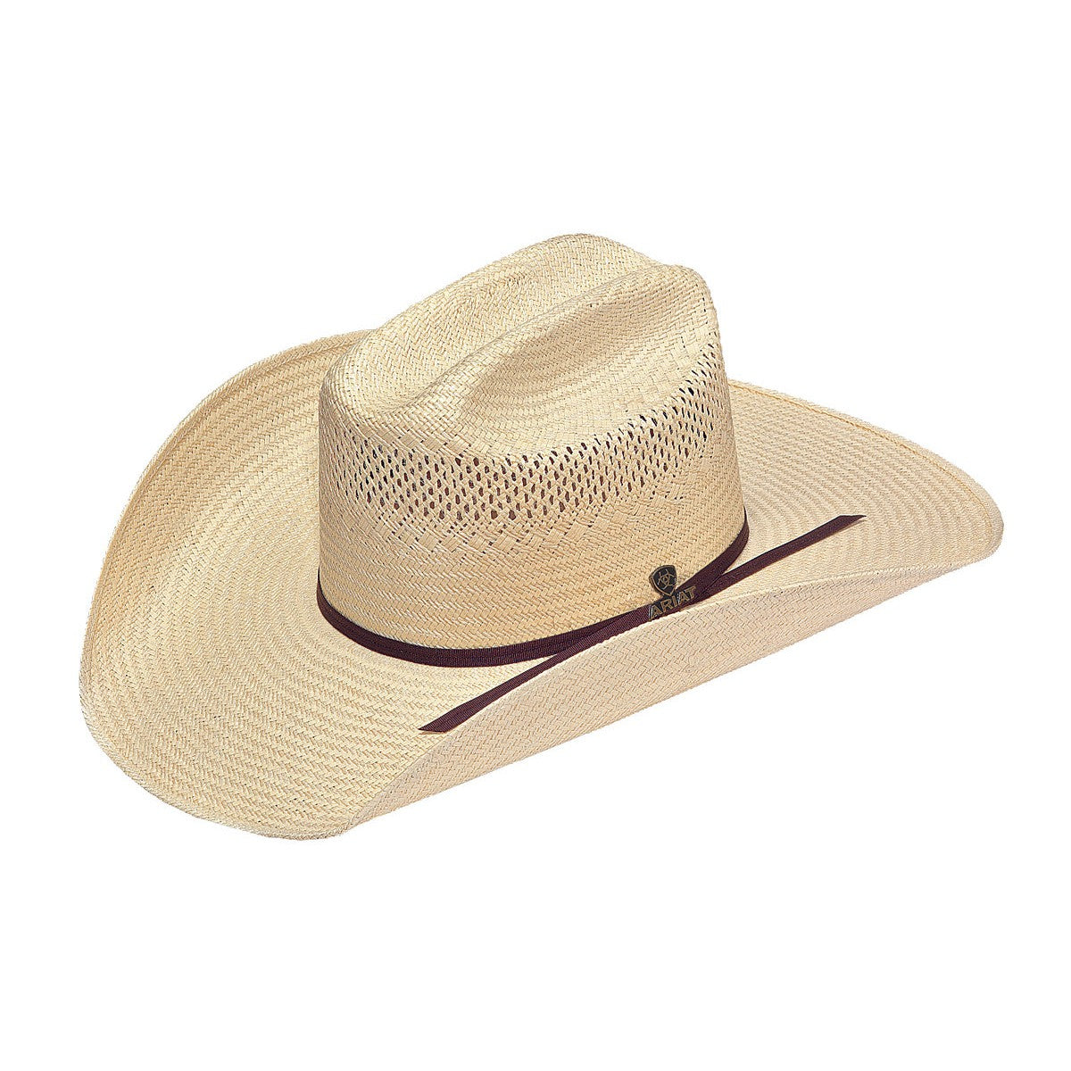 Ariat 10X 2 Cord Chocolate Band Americana Western Hat