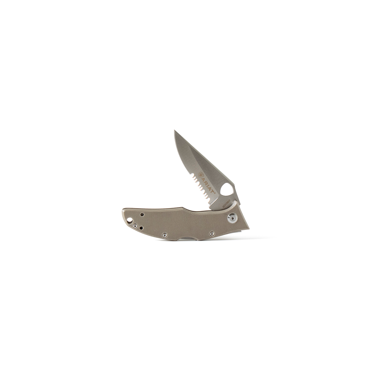 Ariat 3.5" Hybrid Folding Knife - Olive Handle