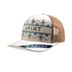 Ariat Women's Southwest Pattern Snap Back Cap- Khaki