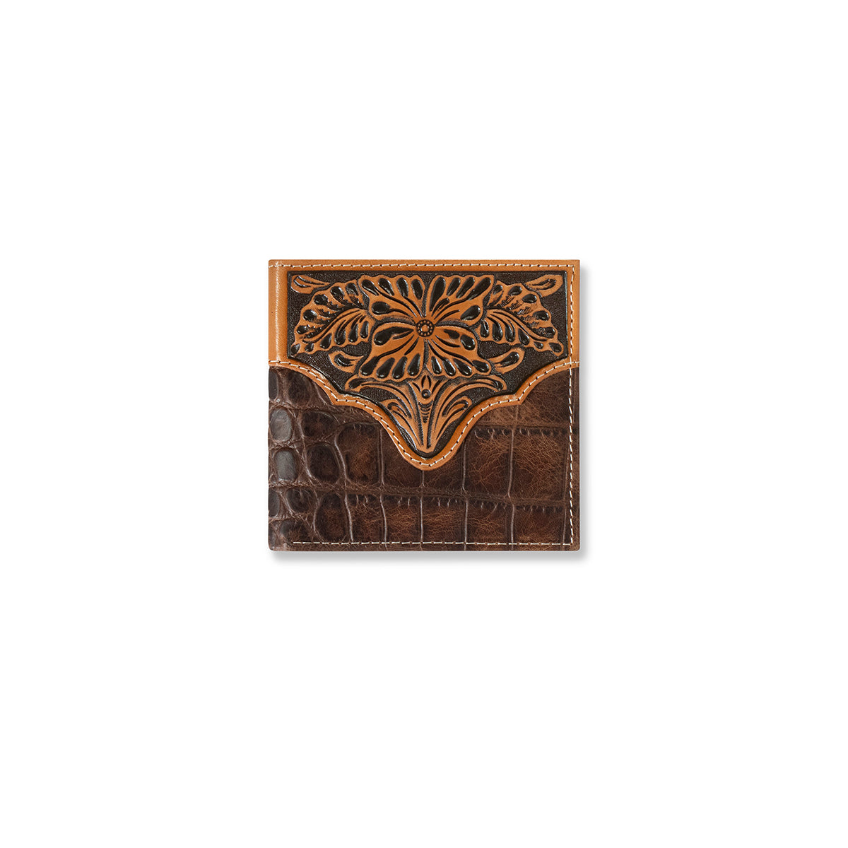Mens large bifold deals leather wallets