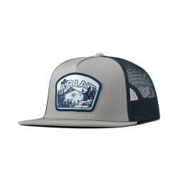 Ariat Men's Buffalo Patch Snapback Cap- Grey - Irvine Tack & Western Wear