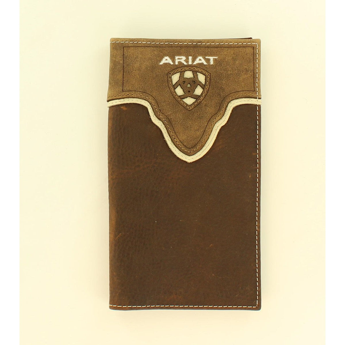 Ariat Men's Premium Brand Rodeo Wallet - Medium Brown Distressed