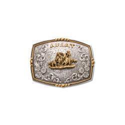 Ariat Rectangle Team Roper Buckle- Multi Finish