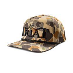 Ariat Men's Snapback 3D Embroidered Cap- Camo