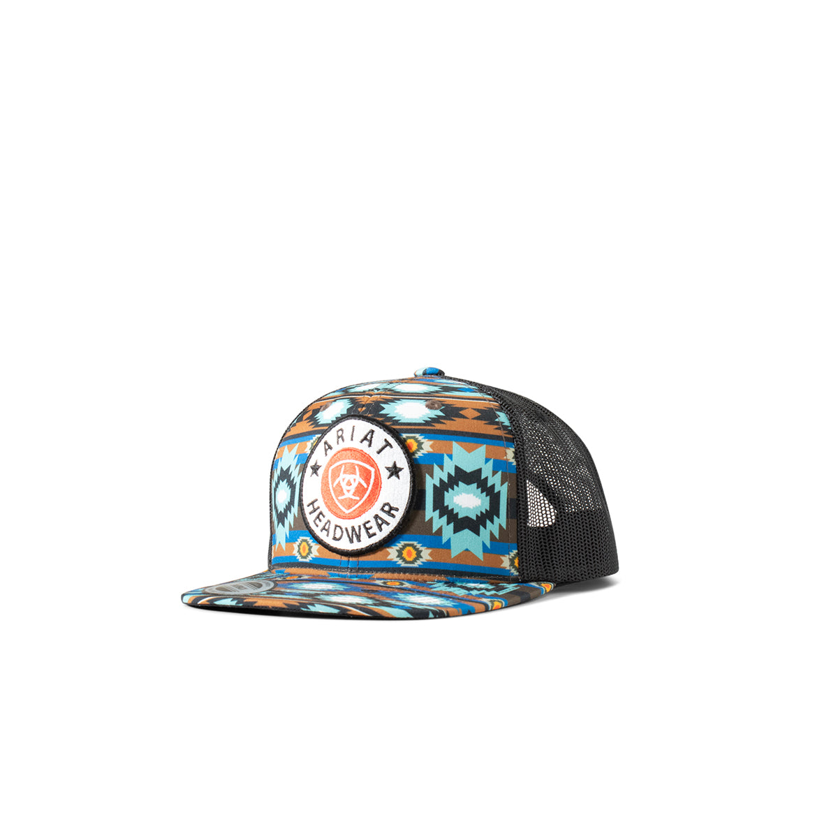 Ariat Youth Boy s Southwest Round Patch Ball Cap Blue