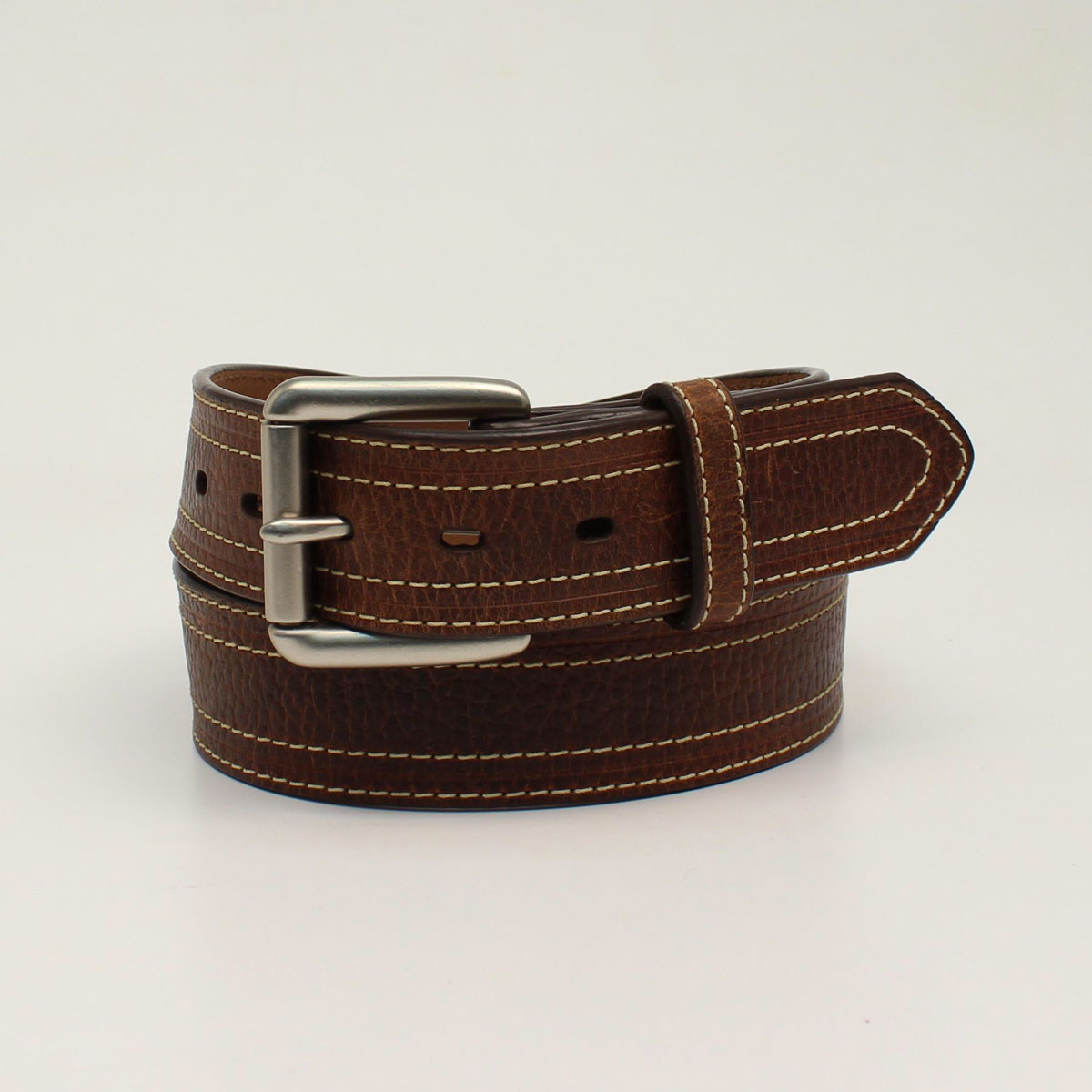 Ariat Men's Contrast Double Stitch Western Belt - Brown