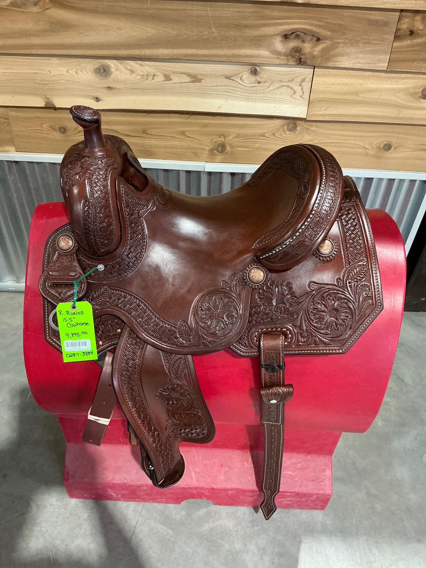 R. Ruelas 15.5" Cowhorse Saddle