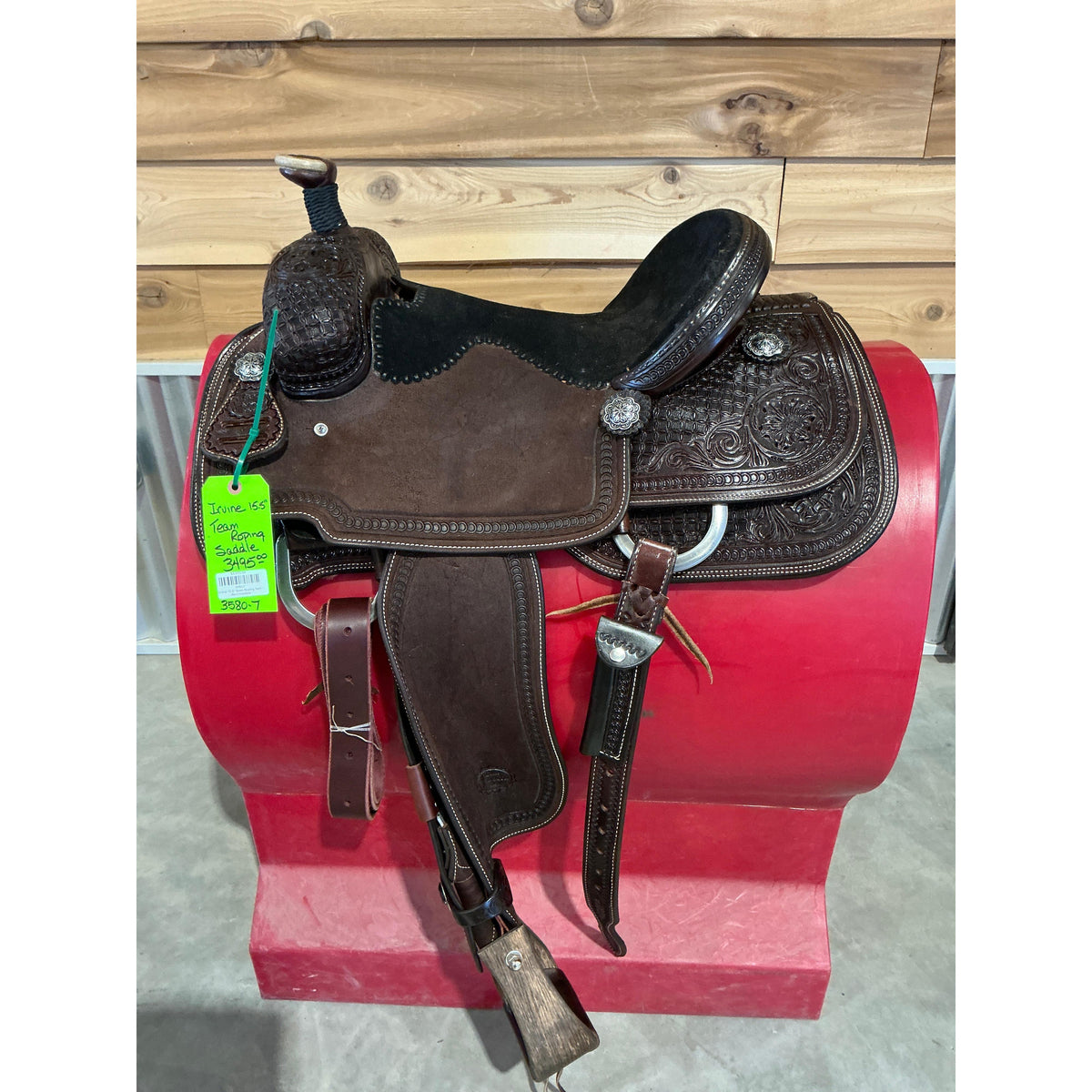 Irvine 15.5" Team Roping Saddle-Chocolate