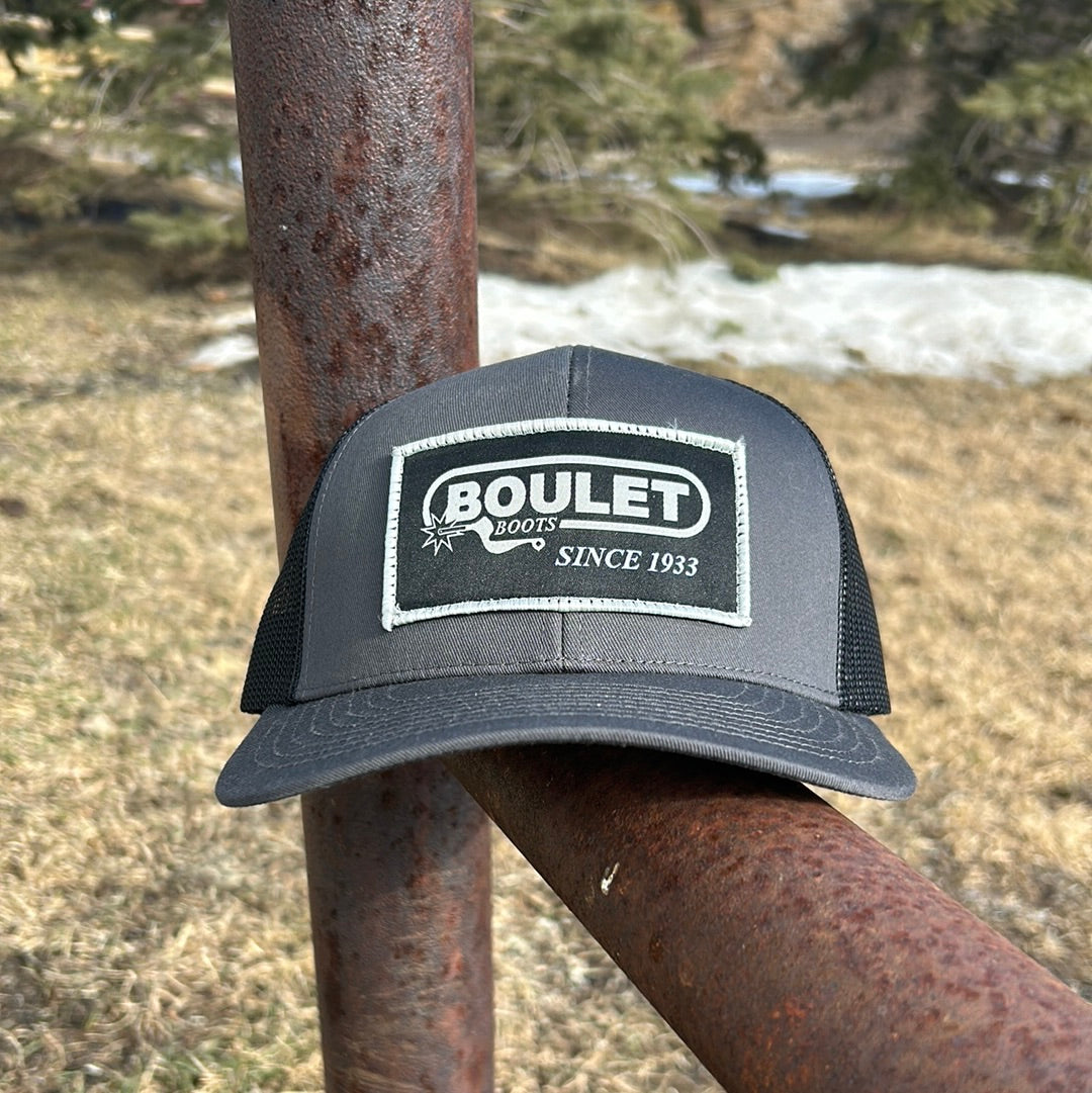 Boulet Mesh Snapback Cap - Charcoal/Black